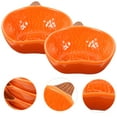 thumbnail image 4 of Shisuyan 4pcs Appetizer Ceramic Bowl Sauce Dish Ceramic Serving Bowl Cartoon Pumpkin Ceramic Small Dish, 4 of 8