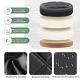 thumbnail image 4 of Primy Adjustable Rolling Stool with Wheels, PU Leather Small Office Chair with Foot Rest,Versatile Adjustable Swivel Stool for Tattoo Massage Salon Spa Teach Medical Facial Office Home Work Kitchen, 4 of 9