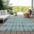 thumbnail image 6 of Addison Rugs Chantille Indoor/Outdoor Transitional Geometric Teal Washable Rectangle Rug, 9' x 12', 6 of 6