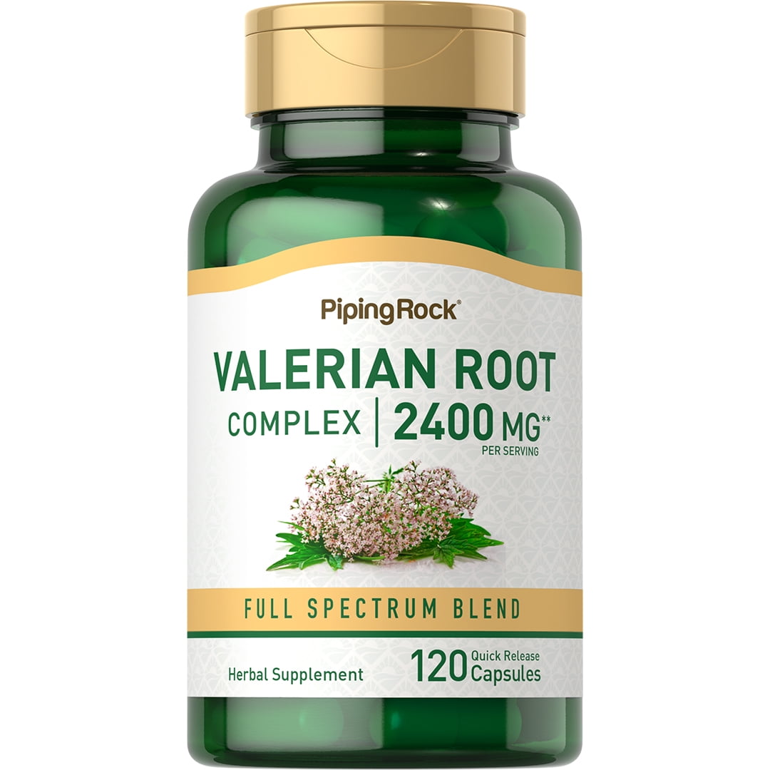 Valerian Root Capsules 2400 mg | 120 Count | for Men and Women | by Piping Rock