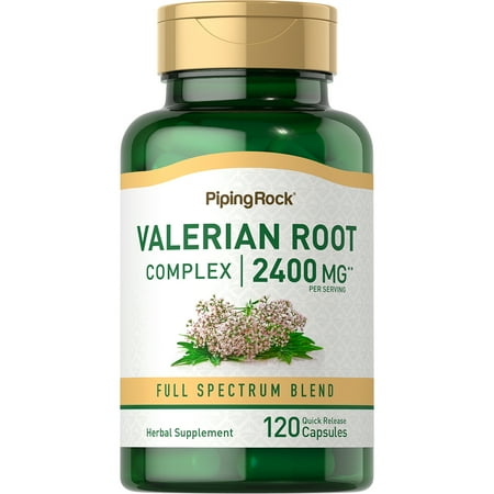 Valerian Root Capsules 2400 mg | 120 Count | for Men and Women | By Piping Rock