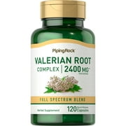 Valerian Root Capsules 2400 mg | 120 Count | Non-GMO, Gluten Free | By Piping Rock