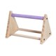 thumbnail image 5 of Soporte de madera para loros, triángulo de ejercicio, juguete interactivo para masticar, palo de pie Púrpura, 5 of 9
