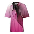 thumbnail image 3 of Pink Women Shirts, Women'S Short Sleeved Slim Fit Casual Fashion Top,Women Shirts XL, 3 of 4
