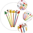 thumbnail image 6 of LEORX 24Pack Colored Pencil Wooden Random Color Writing Stationery for Class Rewards 8.9*1.4*0.2in, 6 of 8