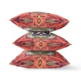 thumbnail image 2 of Amrita Sen Suede Hot Peach Zippered Pillow With Insert CAPL510FSDS-ZP-18x18, 2 of 4
