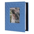 thumbnail image 1 of Álbum de fotos RECUTMS, 16 x 13 x 6 cm, piel sintética, 100 bolsillos, azul, 1 of 6
