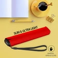thumbnail image 6 of Knirps US.050 Ultra Light Pocket Size Manual Rain Umbrella in Red – 4oz Portable Travel Umbrellas with 35" Quick Dry Canopy, Windproof up to 62mph, Matching Quick Dry Protective Cover Included, 6 of 7