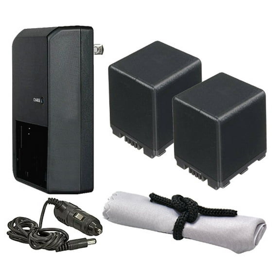 Panasonic HC-X920 High Capacity Intelligent Batteries (2 Units)   AC/DC Travel Charger   Nw Direct Microfiber Cleaning Cloth.