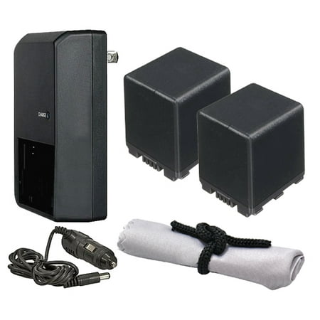 Panasonic HC-X900M High Capacity Intelligent Batteries (2 Units) + AC/DC Travel Charger + Nwv Direct Microfiber Cleaning Cloth.