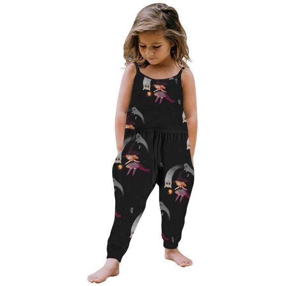 Bnwani 1PC Kid Clothes Girls Toddler Boys Print Jumpsuit Romper Sling Fashion Cute , Size 2 Y