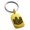 Gold, variant on Stainless Steel Letter L Initial 3D Cube Box Monogram Engraved Small Rectangle Dog Tag Charm Keychain Keyring