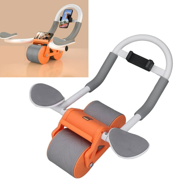 Rueda Abdominal de Rebote Automático Rodillo de Abdomen con Soporte para el Codo Equipo de Entrenamiento de Abdominales con Soporte para Teléfono para Gimnasio en Casa ANGGREK Otros