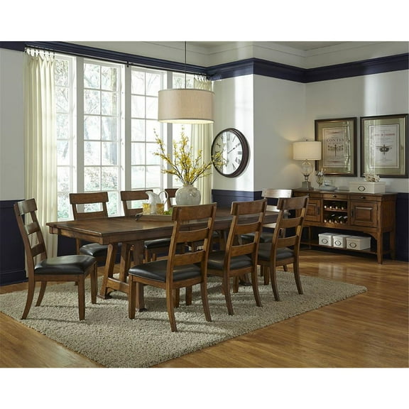 A-America Ozark Extendable Dining Table in Warm Pecan
