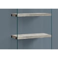 thumbnail image 2 of BOOKCASE - 60"H / GREY RECLAIMED WOOD-LOOK /GLASS PANELS, 2 of 7