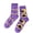 c #197, variant on Men's & Women's Halloween Purple Ghost Pumpkin Crew Socks, Funny Spooky Novelty Cotton Socks for Halloween Party f One Size