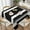Black White, variant on Modern Bold Black White Stripe Soft Tablecloth Square Dinng Table Covers for Kitchen & Table Linens 52" x 52"