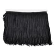 thumbnail image 2 of Belagio 6" Wide x 10 Yards, Chainette Fringe, 1 Bolt, Black, 2 of 2