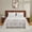 White Gray, variant on Boho Vintage Floral Bed Sheet Set - Soft Brushed Deep Pocket Bedding - Wrinkle Free & Cooling - Twin/Queen/King