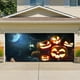 thumbnail image 2 of Póster Con Logotipo De Tela Con Temática De Halloween. Cartel De Fondo Para Colgar Con Calabaza, Murciélago Y Luna, Utilizado Para La Decoración De Fiestas De Halloween., 2 of 4