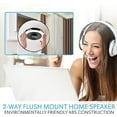 thumbnail image 3 of Pyle Pair 6.5” Bluetooth Flush Mount In-wall In-ceiling 2 (PDICBT652RD) -Way Universal Home Speaker System Spring Loaded Quick Connections Polypropylene Cone Polymer Tweeter Stereo Sound 200 Watts, 3 of 3