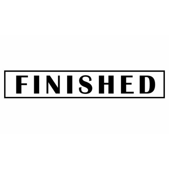 Printtoo Finished Self Inking Rubber Stamp Pre-Inked Office Stamp- Home Office Business Stationery, Black- 42 x 9 mm