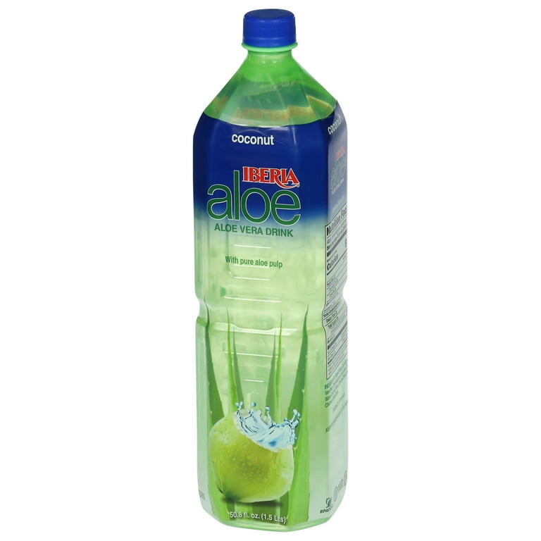Iberia Coconut Aloe Vera Drink with Pure Aloe Pulp 50.8 fl oz - Walmart.com