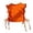Orange, variant on Ticikt Toddler Girl's Candy Color Short Sleev Crop Tops Ruched Drawstring Tee T Shirts,Color:Blue,Size:4-5 Years