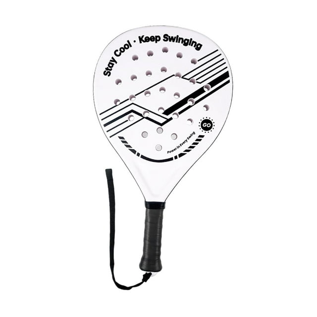 Siruishop Epe Core Padel Racket with Non-slip Grip, Lightweight, Ideal for Training And Sport. Also Available in Adult Tennis Rackets for Men. black and white