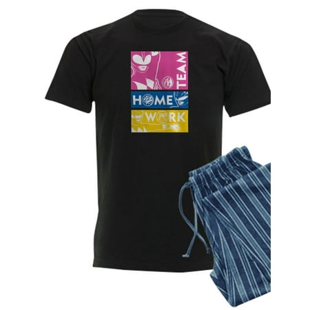 

CafePress - Power Rangers Team Home Work - Men s Dark Pajamas