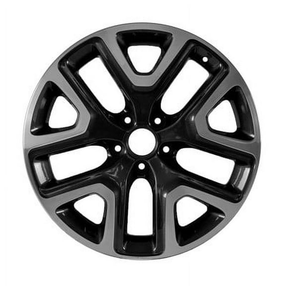 KAI 18 X 7 Reconditioned OEM Aluminum Alloy Wheel, Machined and Medium Charcoal Metallic, Fits 2015-2018 Jeep Renegade