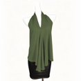 thumbnail image 6 of Halter Tops for Women, Sleeveless V Neck Shirts, Loose Fit, Casual Summer Tops, Vacation Travel Street Wear | VerBelle,Army Green L, 6 of 7