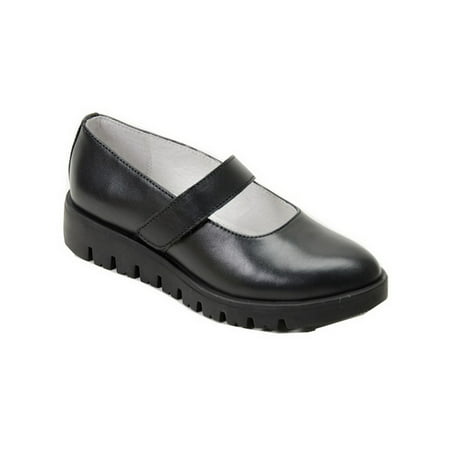 Pazitos Girls Black Grippy Outsole Mary Jane Back To School