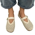 thumbnail image 2 of Sngxgn Women's Ballet Flats Comfortable Flats Shoes for Women(Beige,38), 2 of 6