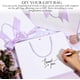 thumbnail image 4 of Bolsas de regalo Silkfly, 12 unidades, color lavanda blanco, 30 x 25 x 10 cm, 4 of 6