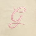 thumbnail image 3 of DALIX Women's Cotton Canvas Tote Bag Large Shoulder Bags Pink Monogram G, 3 of 8
