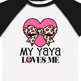 thumbnail image 4 of Inktastic Yaya Loves Me Girls Valentine Grandchild Girls Toddler T-Shirt, 4 of 5