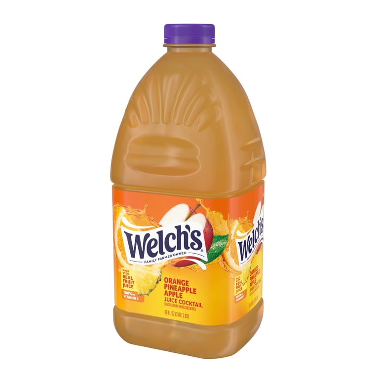 Welch's Orange Pineapple Apple Juice Cocktail, 96 fl oz Bottle