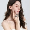 thumbnail image 3 of HSHDLDF 4mm 6mm 8mm 10mm Black Titanium Rings Wedding Band Matte Comfort Fit for Men Women, 3 of 6
