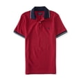 thumbnail image 1 of Aeropostale - Polo de rugby a rayas A87 para hombre, rojo, mediano Aeropostale  polo, rugbi, 1 of 1