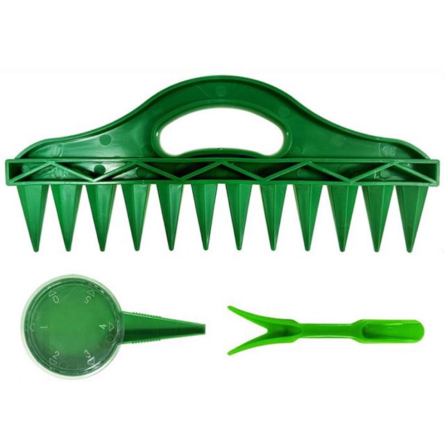 Plántulas Dibber Widger Dial Siembra Sembradora 3 Unids/set Herramienta Mano Jardín Ajustable