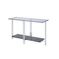 thumbnail image 1 of ACME Liddell Sofa Table in Chrome & Glass, 1 of 2