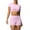 Pink, variant on Wensltd Workout Sets for Women 2 Piece Seamless Crop Tank High Waist Shorts Yoga Outfits