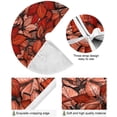 thumbnail image 5 of FMSHPON Autumn Red Leaves Xmas Christmas Tree Skirt Stand Mat for Holiday Party Decoration Indoor Outdoor 48 inches, 5 of 6