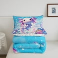 thumbnail image 3 of Erosebridal Animal Axolotl Bedding Twin Comforter Set,Dreamy Princess Down Comforter,Underwater World Bedding Sets Twin With Comforter,Ultra Soft Cartoon Room Decoration,Reversible,2-Piece, 3 of 8