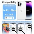 thumbnail image 2 of Funda Vakoo para iPhone 14 Pro Max 6.7" Transparente con Protección Militar, 2 of 7