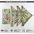 thumbnail image 4 of Vargottam Luxury Cotton Canvas Napkins - Set of 12, 20-Inch Beige Tree Pattern, Premium Thick Cloth Napkins for Elegant Dining & Special Occasions - Soft, Absorbent & Machine Washable, 4 of 7