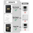 thumbnail image 4 of Libro de contraseñas WEMATE Password Keeper con bloqueo de más de 600 espacios, 4 of 8