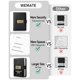 thumbnail image 4 of Libro de contraseñas WEMATE Password Keeper con bloqueo de más de 600 espacios, 4 of 8