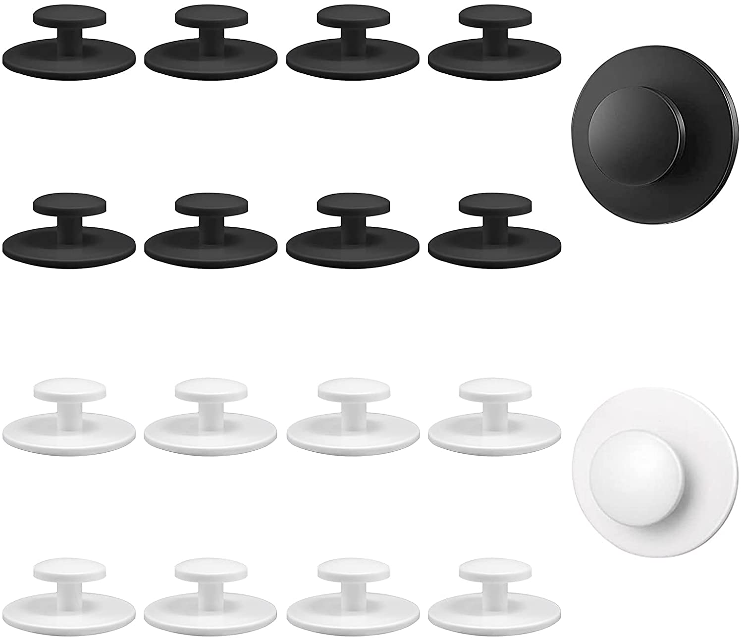 SelfStick Drawer Knobs Pull Handle, 20pcs Plastic Drawer Handles